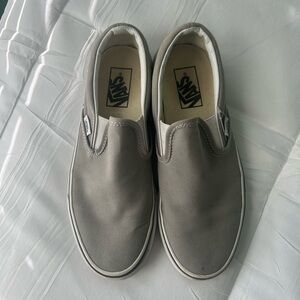 Grey Women’s/Mens slip on Vans